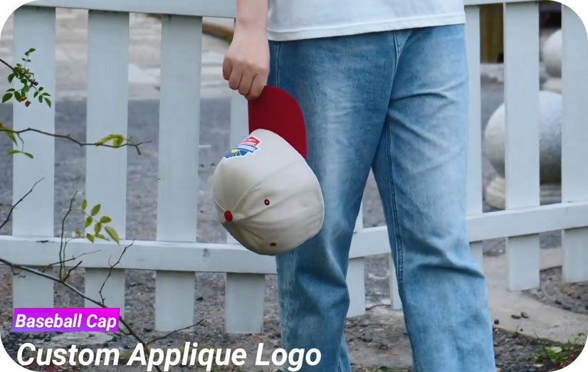 カスタム2トーン5パネル野球帽のビデオを表示